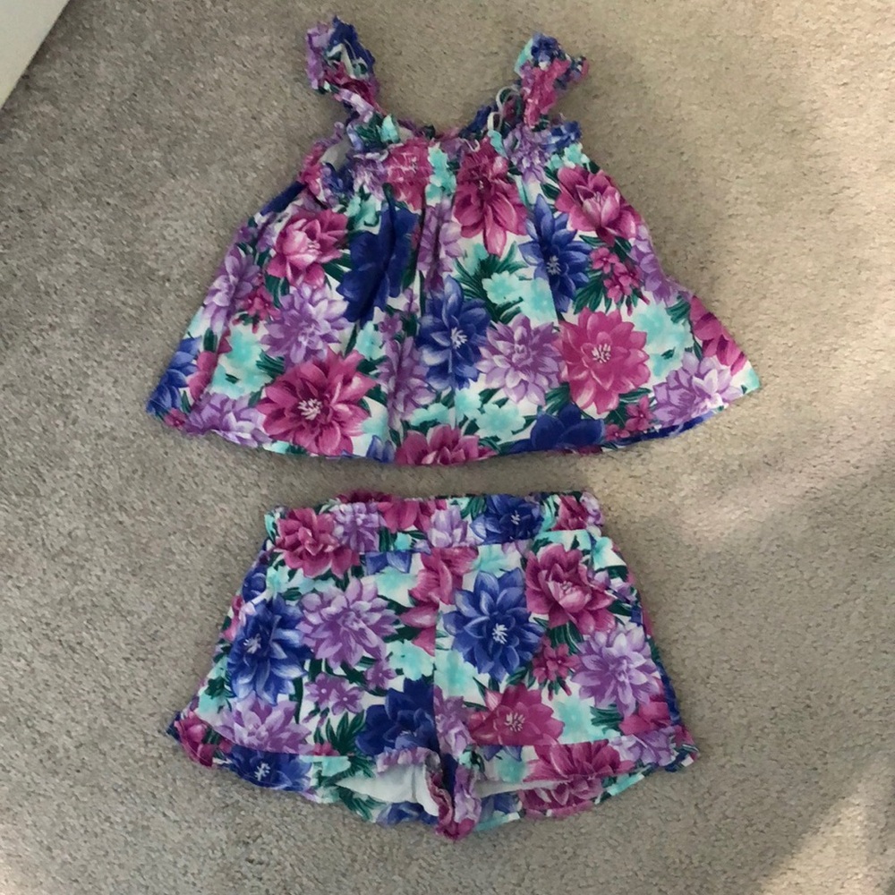 Janie and Jack Floral 2-pc Set